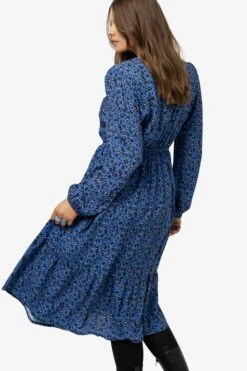 Midi Jurken Jurk Dames Royal Blue/koningsblauw -Ulla Popken Verkoop 877878b83215215eeae1c20ab619ef3f