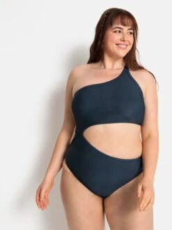 Grote Cups Bustier Badpak Gina Dames Nachtblauw -Ulla Popken Verkoop 87e39ab4988156eec941372c0bf850e4