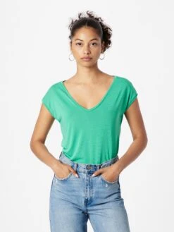 Pieces T-shirts Shirt KAMALA Dames Jade Groen -Ulla Popken Verkoop 887452362a72d2a7f592f291940f68a9