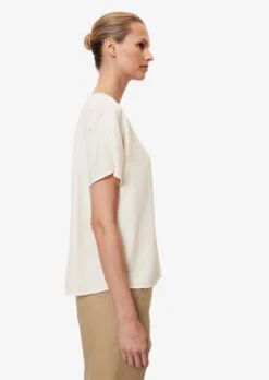 Marc O'Polo T-shirts Shirt Dames Wit -Ulla Popken Verkoop 88b3180552e93ba435c4479d963da5eb