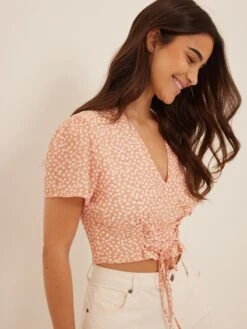 NA-KD Crop Tops Top Dames Oranje