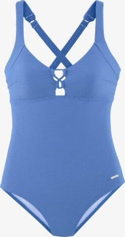 Sunseeker Badpakken Zonder Beugel T-shirt Bh Badpak Dames Blauw