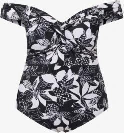 Ulla Popken Halter Badpakken Badpak Dames Zwart / Wit -Ulla Popken Verkoop 8ee47ef0faa5818d82b1c21b22423e68