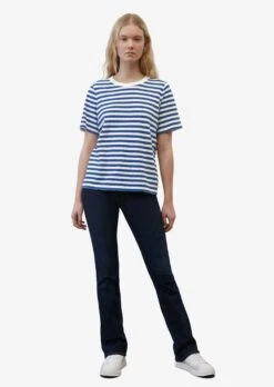Marc O'Polo DENIM T-shirts Shirt Dames Donkerblauw / Wit -Ulla Popken Verkoop 917b9766e9263ea07a20daa7ec4aaa41
