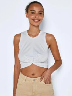 Noisy May Crop Tops Top Twiggi Dames Wit -Ulla Popken Verkoop 94bd3110db47e256b74b3abf97598510