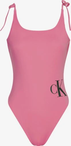 Calvin Klein Swimwear Badpakken Zonder Beugel Bustier Badpak Dames Pink