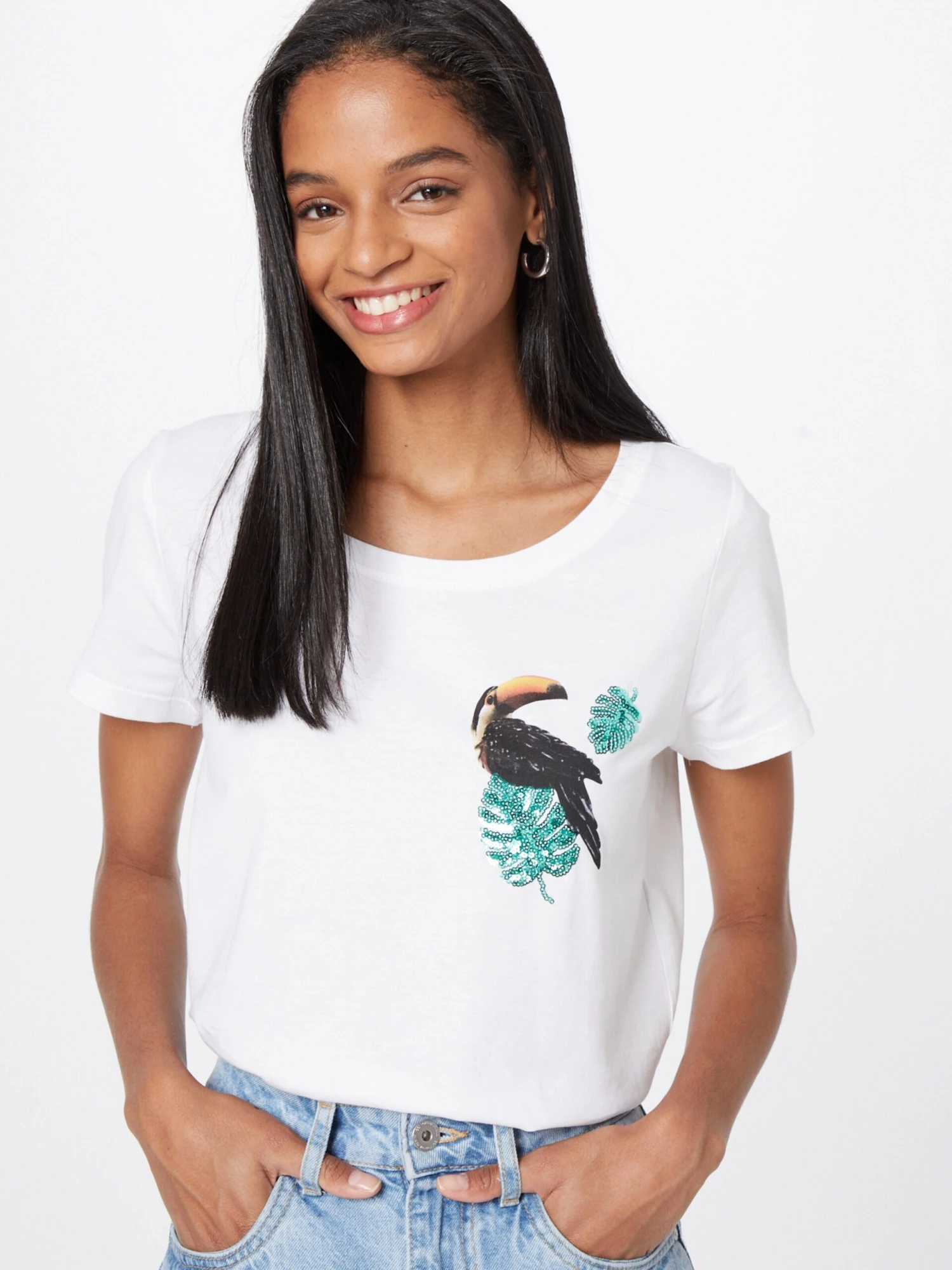 ONLY T-shirts Shirt Kita Dames Wit 5 ONLY T-shirts Shirt Kita Dames Wit - Afbeelding 3