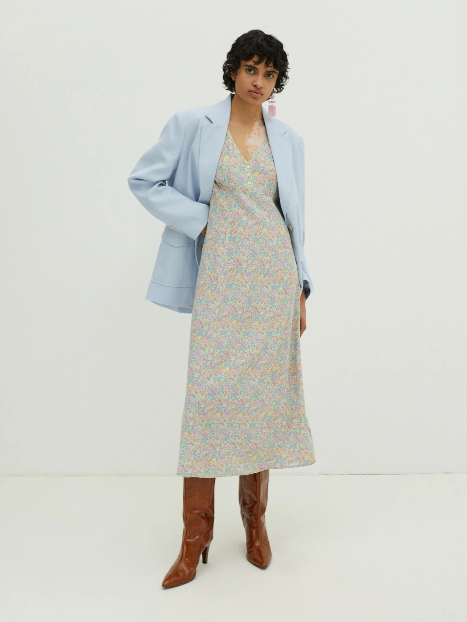 EDITED Midi Jurken Jurk Raina Dames Gemengde Kleuren 8 EDITED Midi Jurken Jurk Raina Dames Gemengde Kleuren - Afbeelding 6