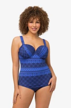 Ulla Popken Corrigerende Badpakken Minimizer Shaping-badpak Dames Blauw / Enziaan / Duifblauw -Ulla Popken Verkoop 9ae83412f77ab71a7fb22b39e7a186d8