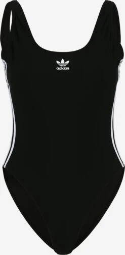 Adidas Originals Badpakken Zonder Beugel Bustier Badpak Adicolor Dames Zwart