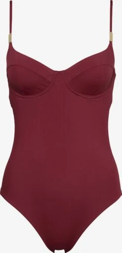 Calvin Klein Swimwear Grote Cups Badpak Dames Roestrood