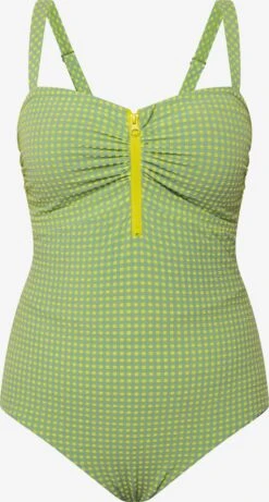 Ulla Popken Grote Cups Push-up Badpak Dames Geel