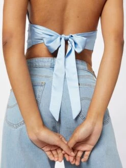 Glamorous Crop Tops Top Dames Lichtblauw -Ulla Popken Verkoop 9f702044caf8cfa22923113b0ff23dd8