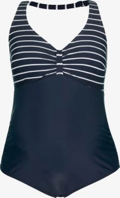 Ulla Popken Halter Badpakken Badpak Dames Marine
