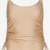 Halter Badpakken Bustier Badpak Dames Champagne