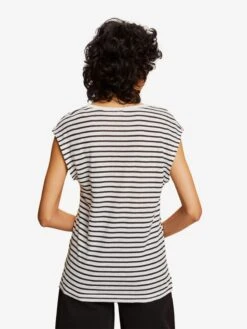 ESPRIT T-shirts Shirt Dames Zwart / Wit -Ulla Popken Verkoop a6551b521abde45ffc2905586c218cee