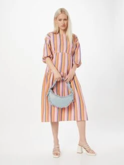 DEDICATED Midi Jurken Jurk Fejan Dames Roze -Ulla Popken Verkoop ad2d8b94351fa7e8c194e52390fdee99