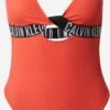 Calvin Klein Swimwear Grote Cups Bustier Badpak Intense Dames Oranjerood -Ulla Popken Verkoop af8cd6ff04361a79af1d88d50286dbb7
