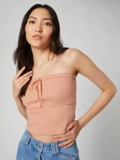 Crop Tops Top Bianca Dames Lichtbruin -Ulla Popken Verkoop b0f590ac4c2f4dfabf99d9b0eb063ae5