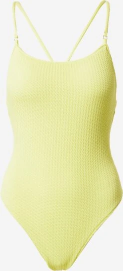 Seafolly Grote Cups Bustier Badpak Dames Limoen