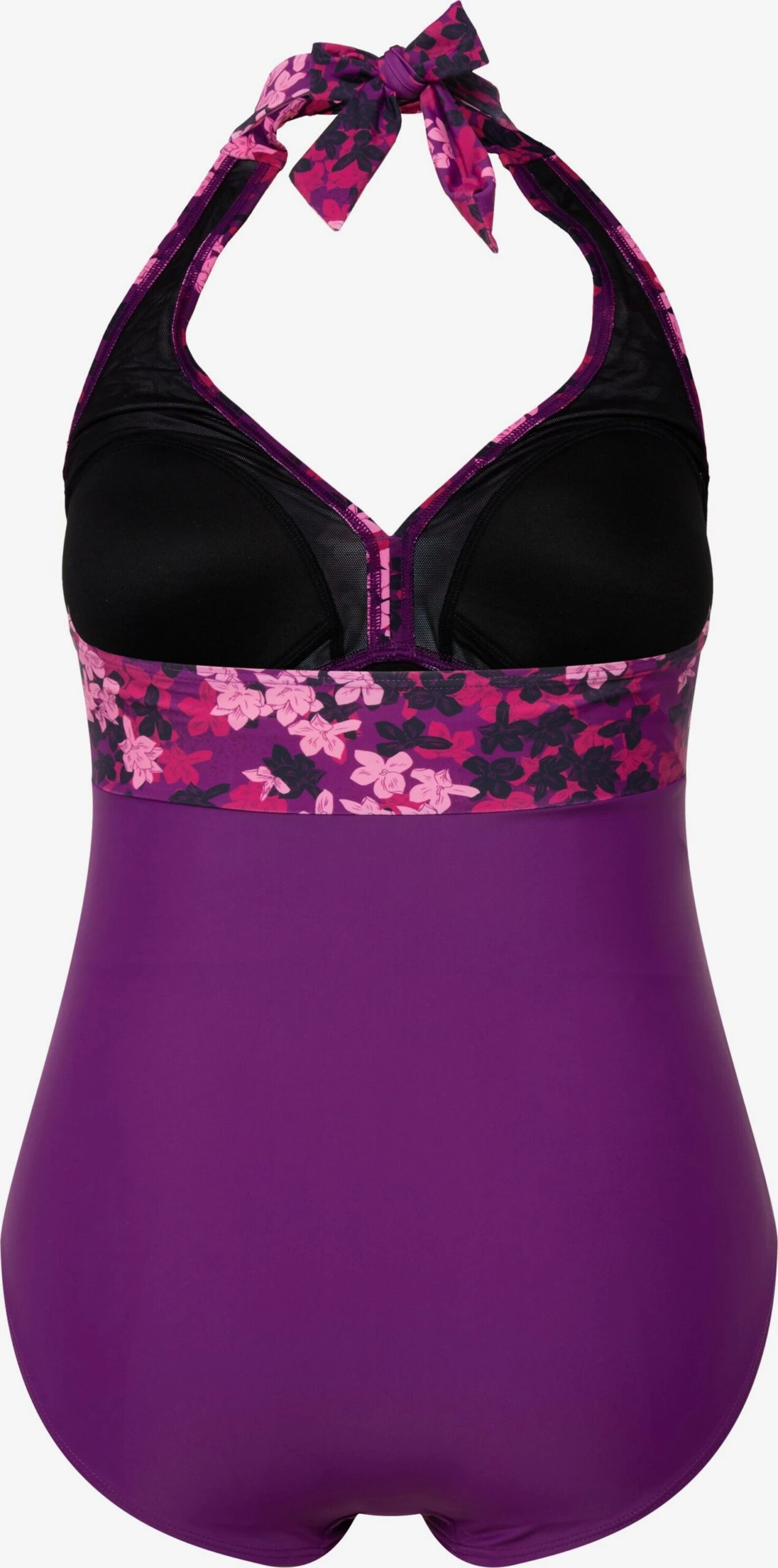 Ulla Popken Grote Cups Bustier Badpak Dames Lila 4 Ulla Popken Grote Cups Bustier Badpak Dames Lila - Afbeelding 2