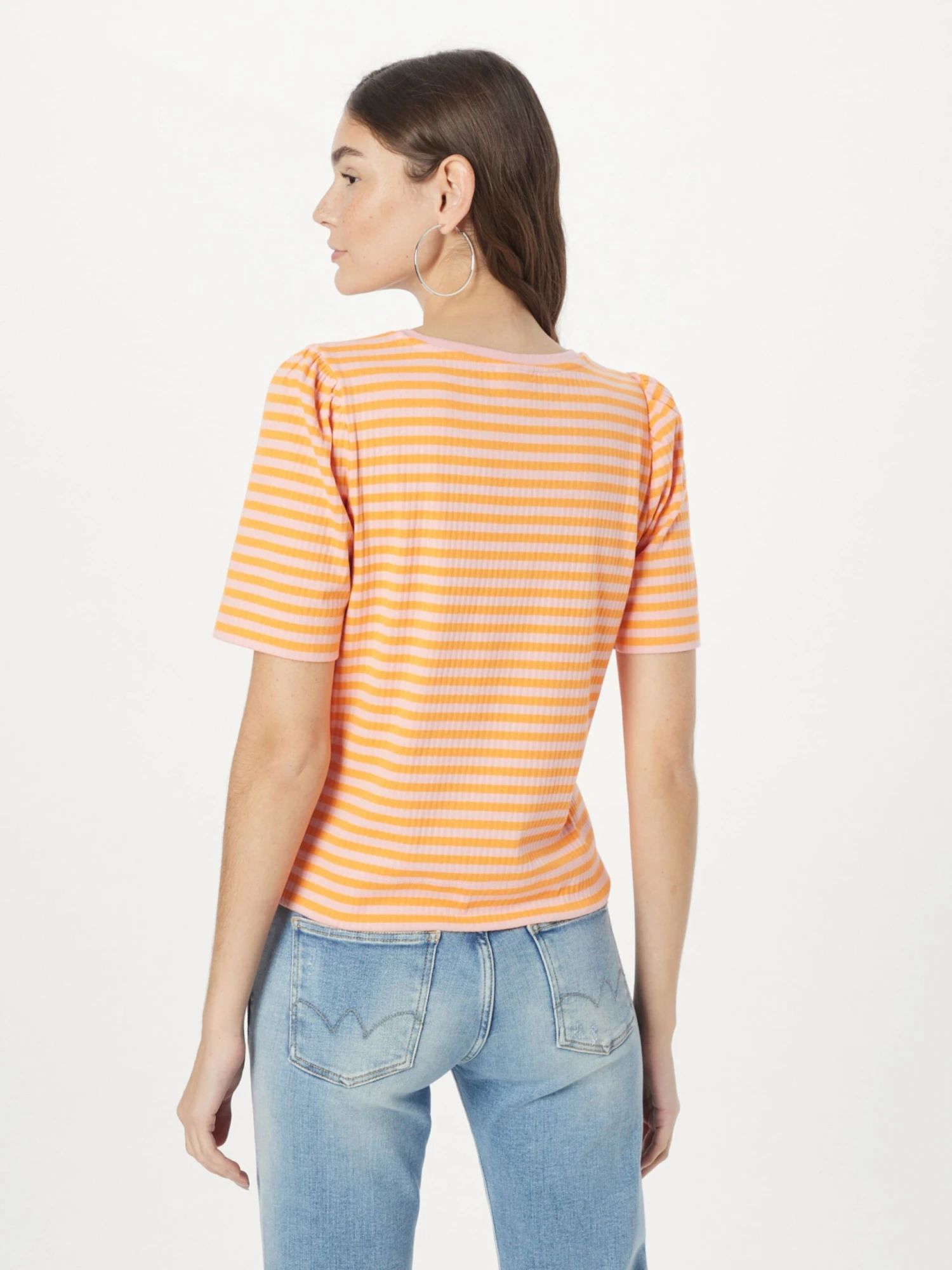 T-shirts Shirt NUTANIA Dames Mandarijn 6 T-shirts Shirt NUTANIA Dames Mandarijn - Afbeelding 4