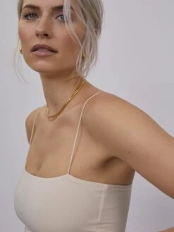 Crop Tops Top Joelle Dames Crème -Ulla Popken Verkoop b5ba76dcbd51f064cb64c768df201270