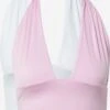 COTTON ON Crop Tops Top SOFI Dames Rosa / Wit -Ulla Popken Verkoop b7b0ab42c4f61963fbcd5cec160b713f
