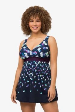 Ulla Popken Badpakken Zonder Beugel Bustier Badpak Dames Marine -Ulla Popken Verkoop ba1d35af33ae71fb16e13da975b67abf