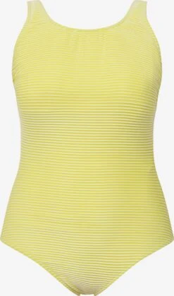 Ulla Popken Grote Cups Bustier Badpak Dames Geel