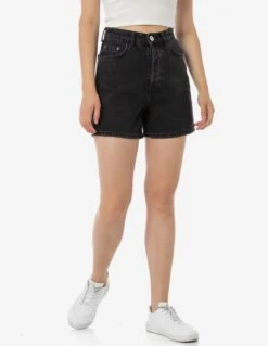 Denim Shorts Regular Jeans Dames Zwart -Ulla Popken Verkoop bc424d503cfb0c631f02af33d5d18134