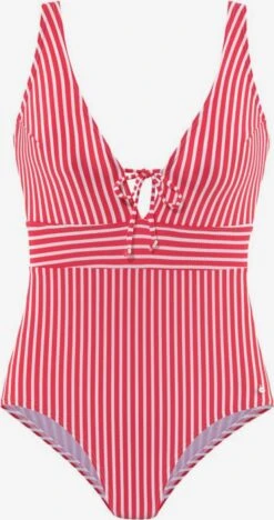 S.Oliver Grote Cups Triangel Badpak Dames Rood