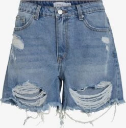 Vila Denim Shorts Regular Jeans Dames Blauw
