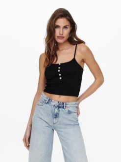 ONLY Crop Tops Top NESSA Dames Zwart 10 ONLY Crop Tops Top NESSA Dames Zwart -Ulla Popken Verkoop bdf5cb35a108e841b153b4a127091275