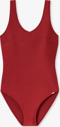 Schiesser Grote Cups T-shirt Bh Badpak Aqua Dames Rood