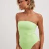 NA-KD Bandeau Badpakken Bandeau Badpak Dames Lichtgroen -Ulla Popken Verkoop c354d8292b894e7bc688d9df8e557a5c