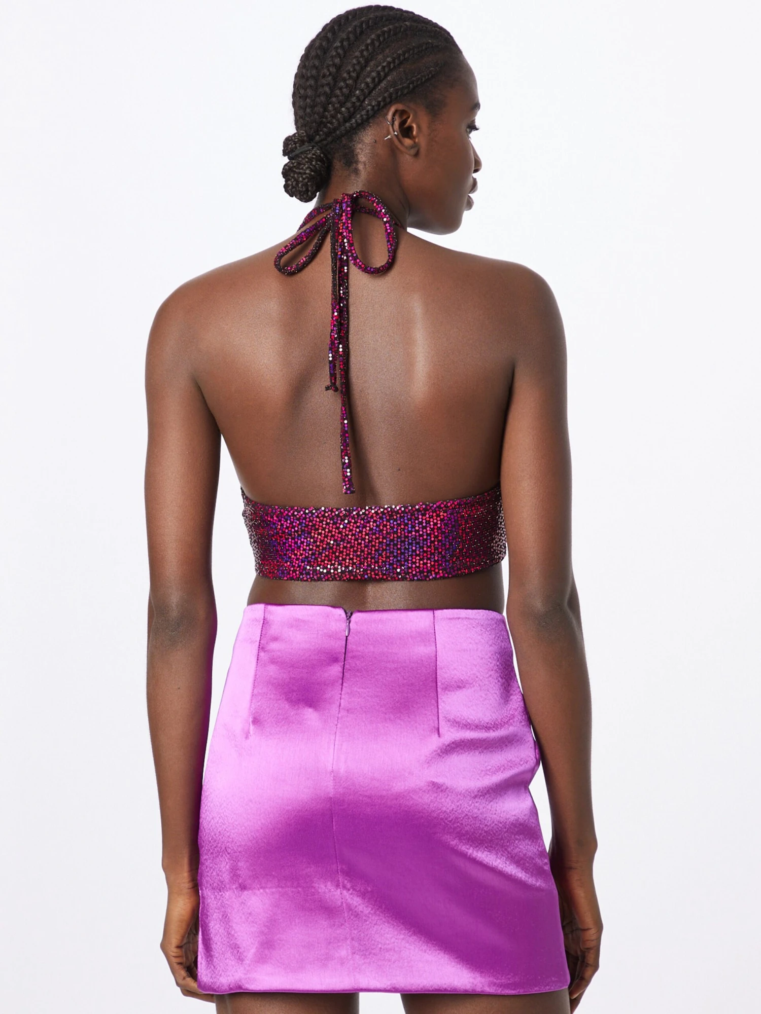 NASTY GAL Crop Tops Top Dames Bourgogne 6 NASTY GAL Crop Tops Top Dames Bourgogne - Afbeelding 4