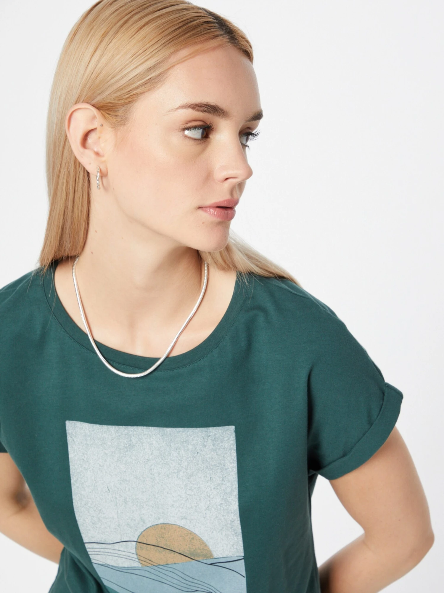 T-shirts Shirt Cayenne Sunset Dames Donkergroen 4 T-shirts Shirt Cayenne Sunset Dames Donkergroen - Afbeelding 2