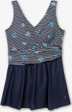 Sheego Grote Cups Triangel Badpakjurk Dames Navy / Hemelsblauw