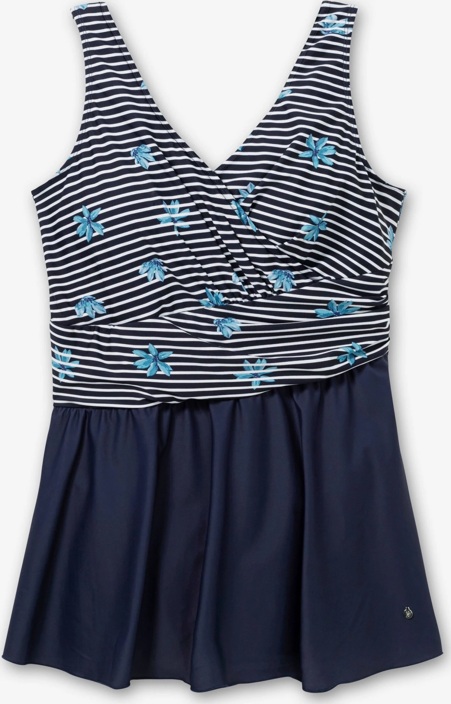 Sheego Grote Cups Triangel Badpakjurk Dames Navy / Hemelsblauw 3 Sheego Grote Cups Triangel Badpakjurk Dames Navy / Hemelsblauw