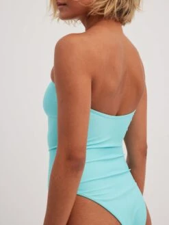 NA-KD Badpakken Zonder Beugel Bandeau Badpak Dames Lichtblauw -Ulla Popken Verkoop c55c17cad158d383c9546ef588f29c21