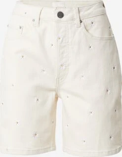 Denim Shorts Regular Jeans GOLDIE Dames Wit