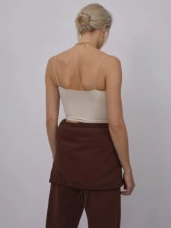 Crop Tops Top Joelle Dames Crème -Ulla Popken Verkoop c87bdfefe518c63af79480f3dec91793