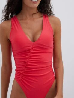 NA-KD Badpakken Zonder Beugel Bustier Badpak Dames Watermeloen Rood -Ulla Popken Verkoop cab75eb2cd8ee88b2d060892f21901b9