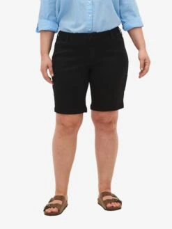 Zizzi Denim Shorts Skinny Jeans Emily Dames Zwart -Ulla Popken Verkoop cc5d4b862fbc91e2e484b71681631e6e