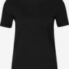 EDITED T-shirts Shirt Leila Dames Zwart