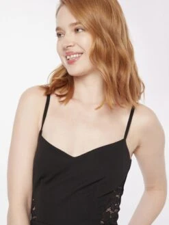 Wal G Midi Jurken Jurk TIZA Dames Zwart -Ulla Popken Verkoop cfa328588d3c0affea1f9cda0a5f71a5