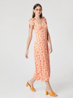 Midi Jurken Jurk Golden Hour Dames Perzik -Ulla Popken Verkoop d087267481ef1a455a2786552d396d13