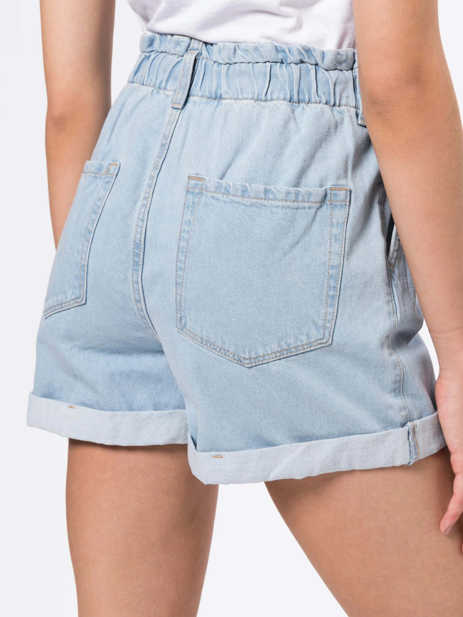 TOM TAILOR Denim Denim Shorts Loosefit Jeans Dames Lichtblauw 4 TOM TAILOR Denim Denim Shorts Loosefit Jeans Dames Lichtblauw - Afbeelding 2