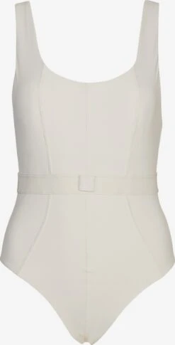 Calvin Klein Swimwear Badpakken Zonder Beugel Bustier Badpak Dames Wit